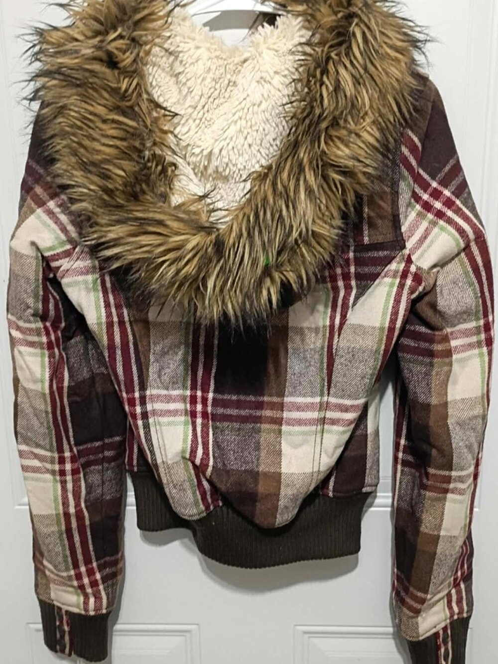 Hollister Ladies Winter Jacket with Faux Fur Lined Hood, Size M - Picture 4 of 7